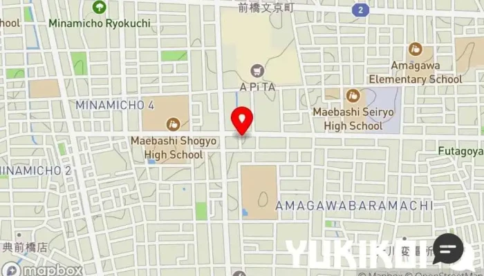 の地図 シャンゴ 前橋南店 イタリア料理店 で 前橋市
