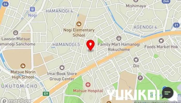 の地図 ジャスミン 中華料理店, カフェ・喫茶 で 松江市