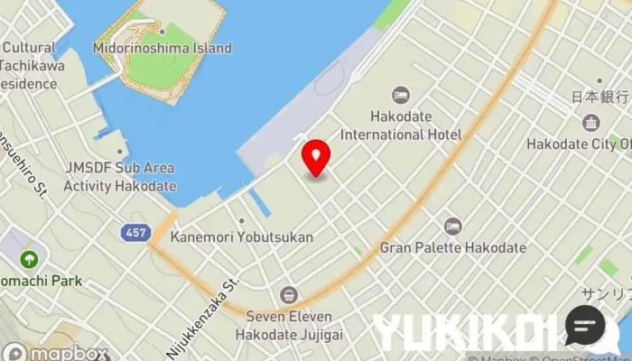 の地図 ジンギスカン 羊羊亭 マトン焼き肉店 で 函館市