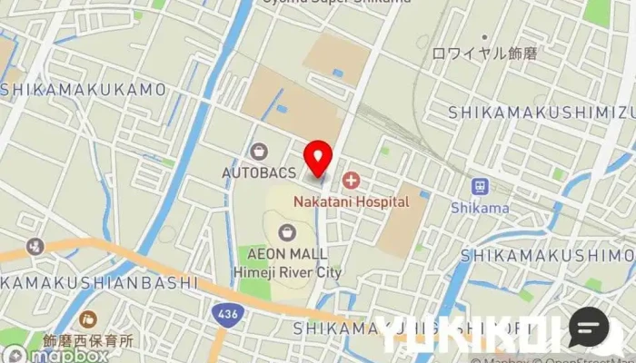 の地図 スシロー 姫路飾磨店 回転寿司店, ファミリー レストラン, テイクアウト, レストラン, 寿司店, テイクアウト寿司店 で 姫路市