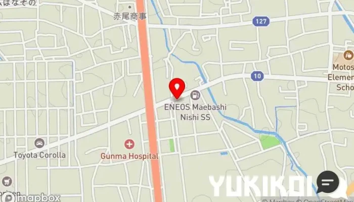 の地図 ステーキまさやん ステーキハウス で 前橋市