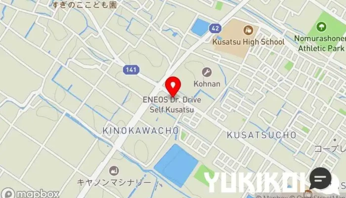 の地図 ステーキハウス ブロンコビリー草津店 ステーキハウス, レストラン で 草津市