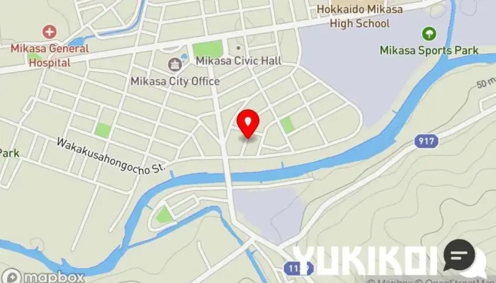 の地図 スナックきらら 軽食店 で 三笠市