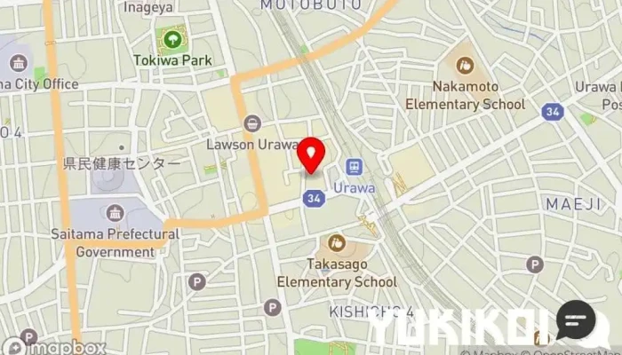 の地図 スパゲッティ壁の穴 浦和店 イタリア料理店, レストラン で さいたま市
