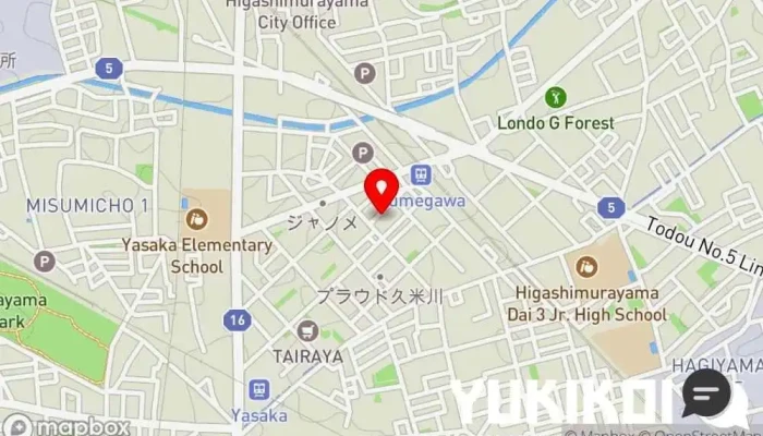 の地図 タイ料理レストラン サワディー タイ料理店 で 東村山市