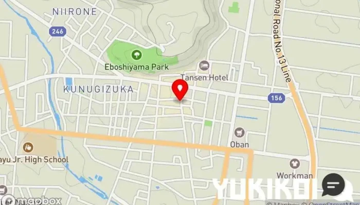 の地図 ダイニングバー 伝 居酒屋 で 南陽市