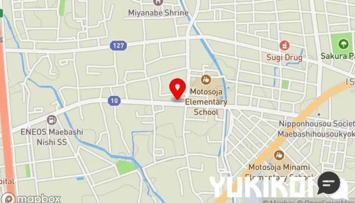 の地図 チャイニーズレストラン 加奈藺 中華料理店 で 前橋市