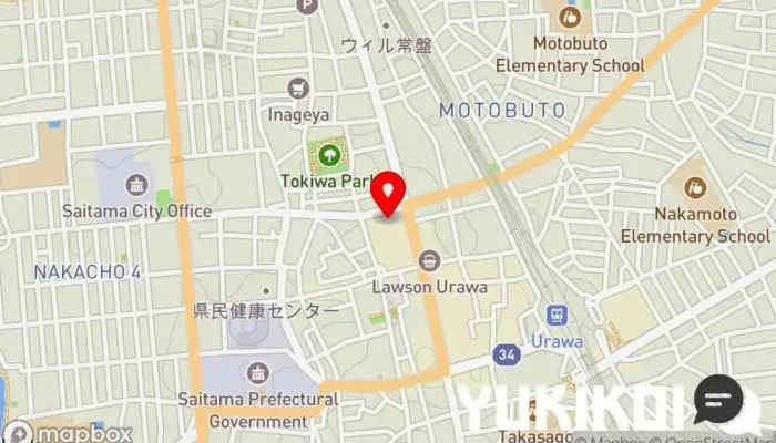の地図 テラスダイニング ミケーラ ビュッフェ レストラン で さいたま市