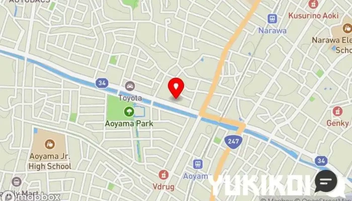 の地図 デニーズ半田店 ファミリー レストラン で 半田市