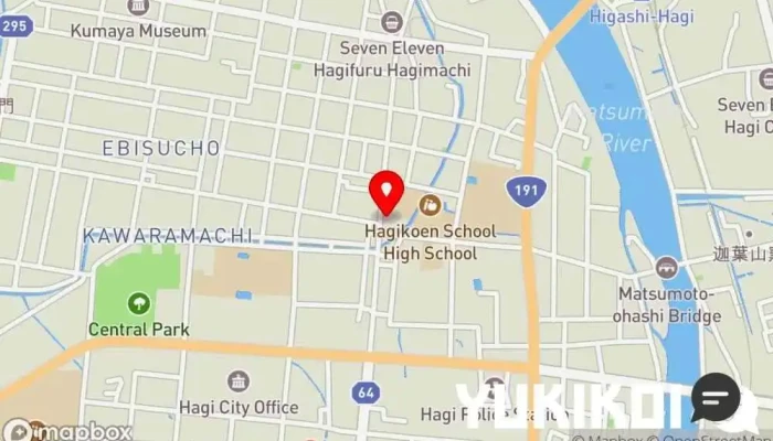 の地図 デンスケ レストラン で 萩市