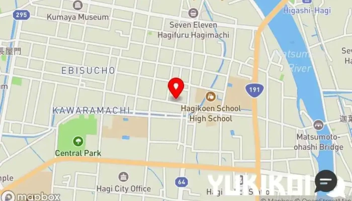 の地図 ナマステキッチン 萩 インド料理店 で 萩市
