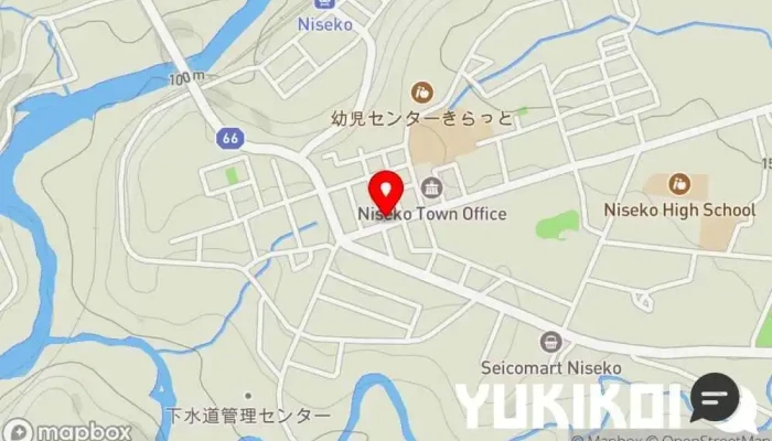 の地図 ニセコ焼肉石華 焼肉店 で ニセコ町