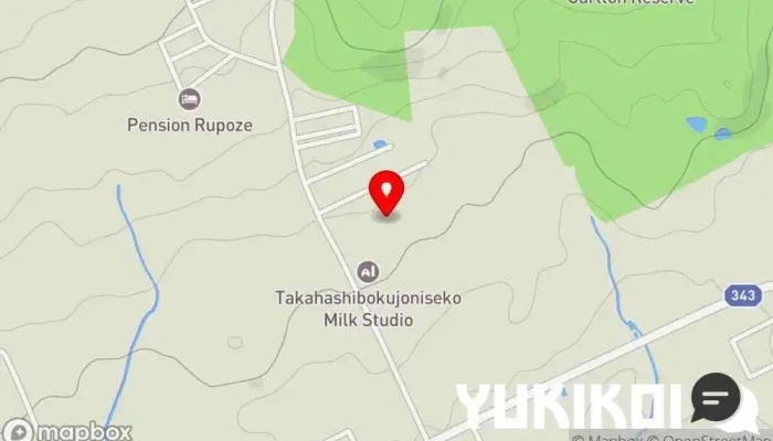 の地図 ニセコ高橋牧場レストランＰＲＡＴＩＶＯ レストラン で ニセコ町