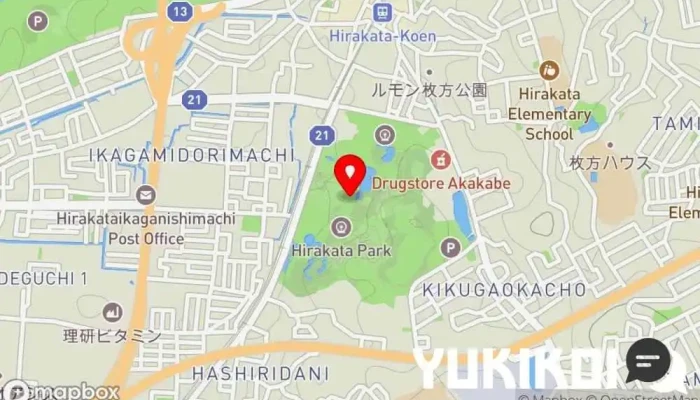 の地図 ノーム ダイニング フードコート, レストラン で 枚方市