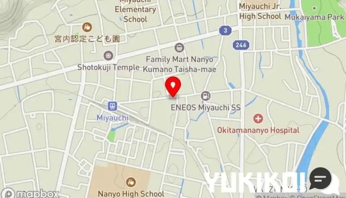 の地図 ハイらーめんデス宮内店 ラーメン屋, 麺類専門店 で 南陽市
