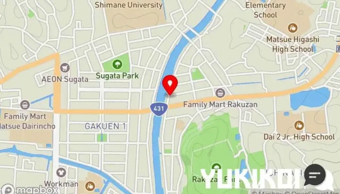 の地図 ハイドアウト バー＆グリル で 松江市