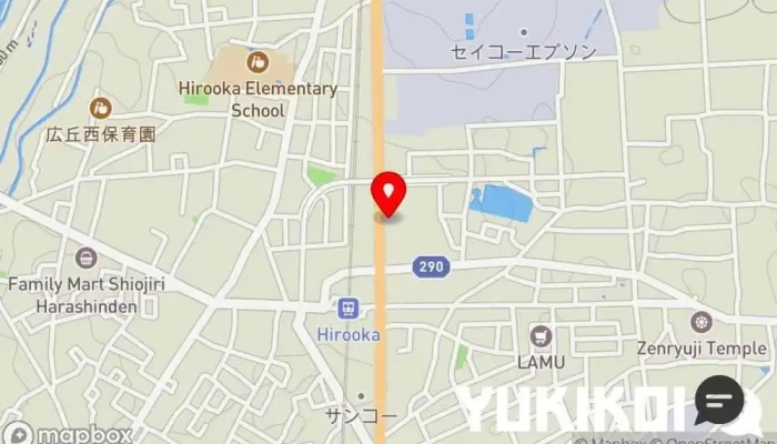 の地図 ハルピン味噌らーめん雷蔵 広丘駅前店 ラーメン屋 で 塩尻市