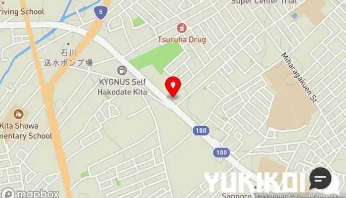 の地図 ビスターレ・ビスターレ函館店 カレー店, インド料理店, ネパール料理店 で 函館市