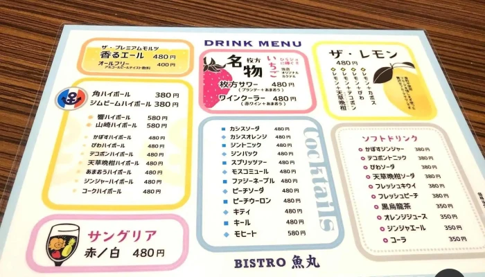 ビストロ魚丸 -  メニュー - 枚方市