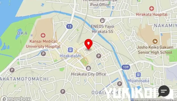 の地図 ビストロ魚丸 居酒屋 で 枚方市