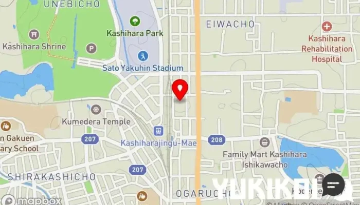 の地図 ビュッフェ会場 ビュッフェ レストラン で 橿原市