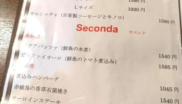 ピッツェリアチッチョチッチョ メニュー - 沼田市