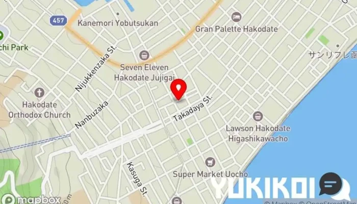 の地図 ベリーベリービースト 日本式洋食レストラン で 函館市