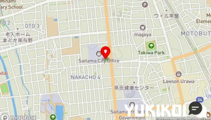 の地図 ボンドール さいたま市役所店 イタリア料理店, ケーキ屋, 洋菓子店, 卸売パン屋 で さいたま市