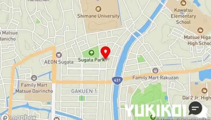 の地図 ポムの樹 松江学園通り店 日本式洋食レストラン, レストラン で 松江市