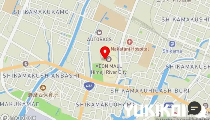 の地図 マクドナルド イオンモール姫路リバーシティー店 ファースト フード店, カフェ・喫茶, カフェテリア, コーヒーショップ・喫茶店, ハンバーガー店, レストラン で 姫路市