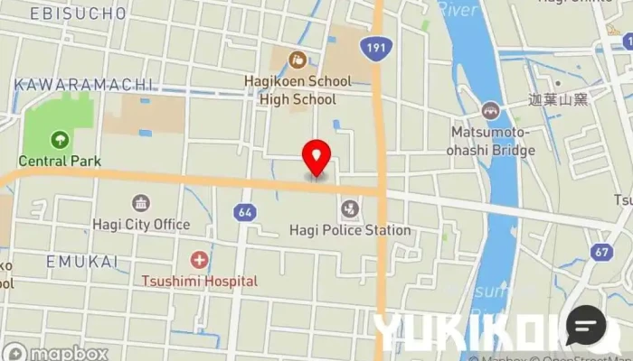 の地図 マクドナルド １９１萩店 ファースト フード店, カフェ・喫茶, カフェテリア, コーヒーショップ・喫茶店, ハンバーガー店, レストラン で 萩市