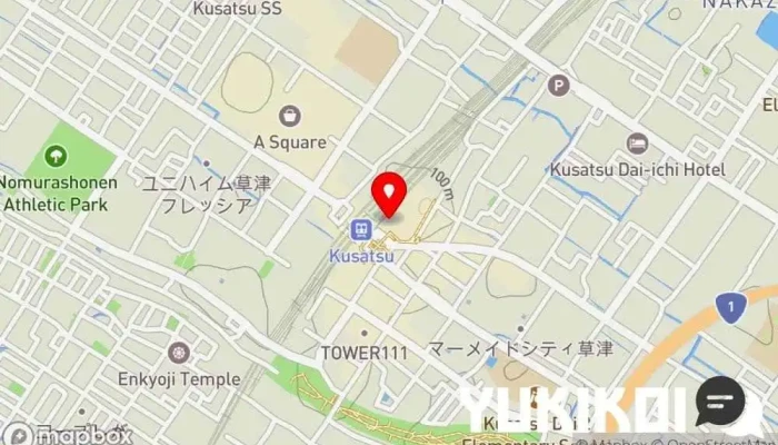 の地図 ミラノ亭 草津店 イタリア料理店 で 草津市