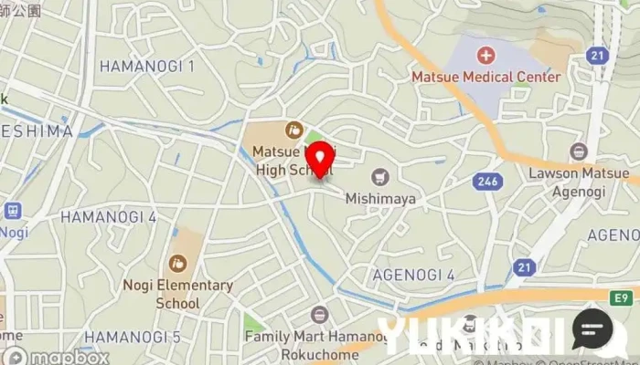 の地図 ムーランドール フランス料理店 で 松江市