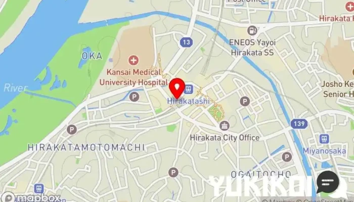 の地図 メイズ ダイニング 和食店 で 枚方市
