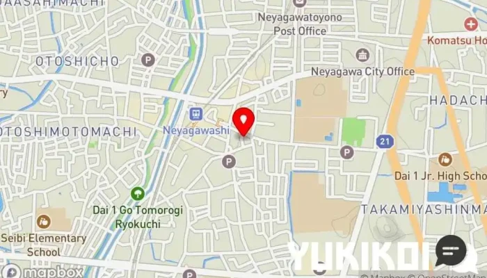 の地図 モスバーガー寝屋川早子町 ハンバーガー店 で 寝屋川市