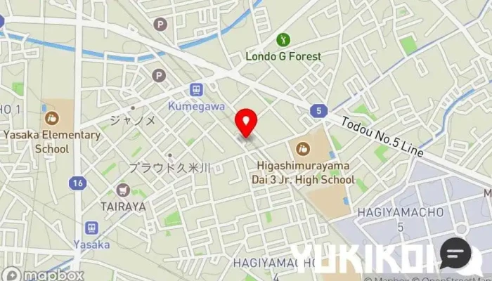 の地図 ラ・フルール・ド・セル フランス料理店 で 東村山市