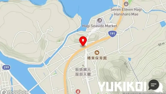 の地図 ランチレストラン 橙里(とうり) レストラン で 萩市