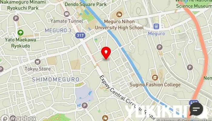 の地図 リナシメント イタリア料理店 で 目黒区