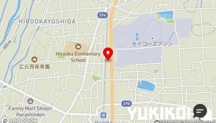 の地図 レストハウス国界 定食屋 で 塩尻市