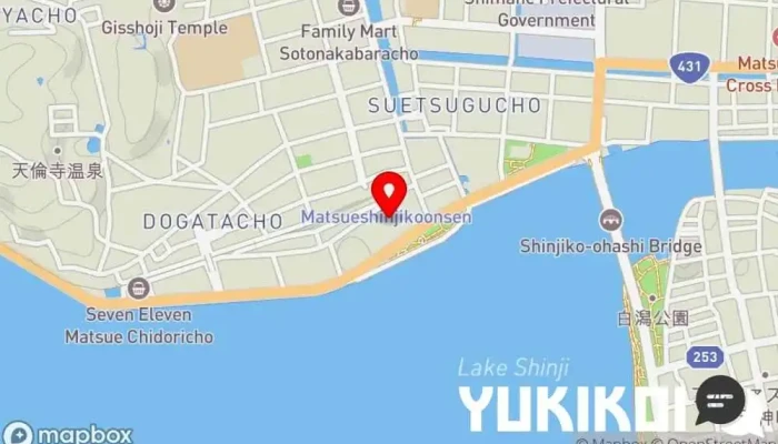 の地図 レストラン アヴァンシア ビュッフェ レストラン で 松江市
