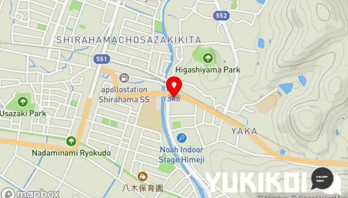 の地図 レストラン ルッカ 焼肉店, カフェ・喫茶, 居酒屋 で 姫路市