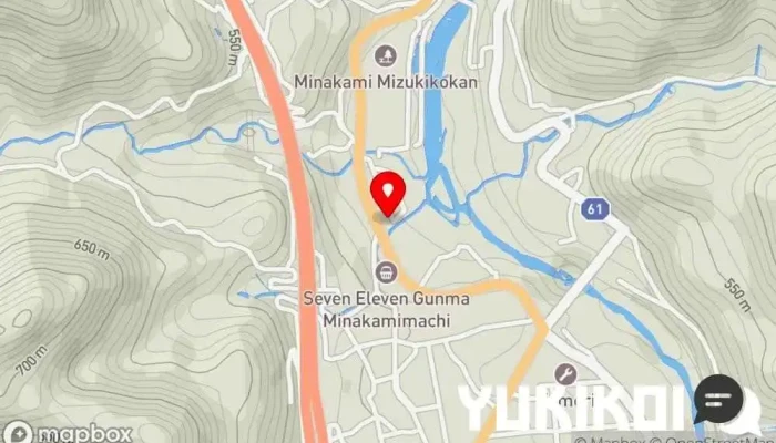 の地図 レストラン 諏訪峡 suwakyo minakami レストラン, カレー店, 和風ステーキハウス, とんかつ店 で みなかみ町