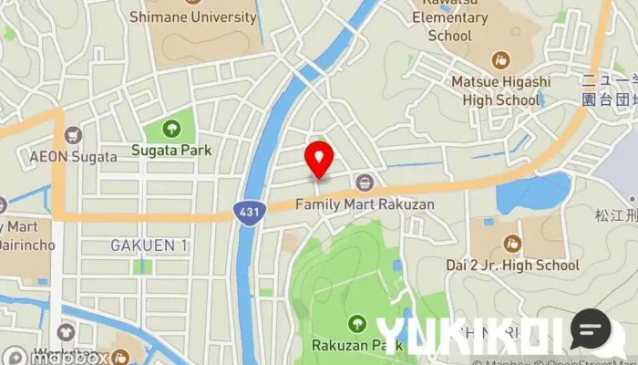 の地図 レストランカフェ メリメロ レストラン, サラダ ショップ で 松江市