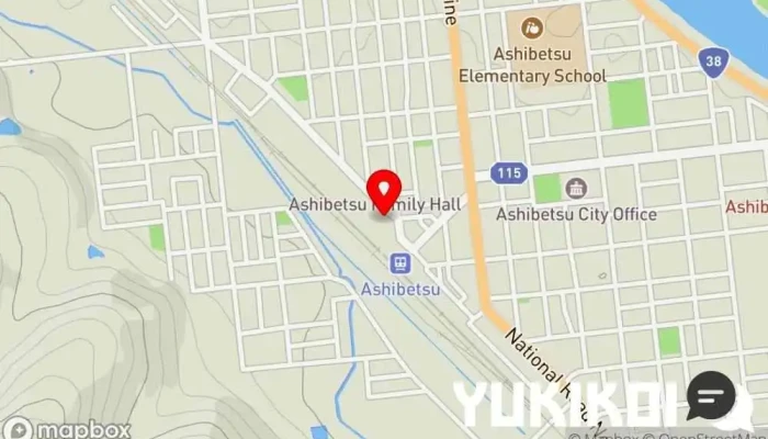 の地図 レストラン＆カラオケ・ル・マルシェ レストラン で 芦別市