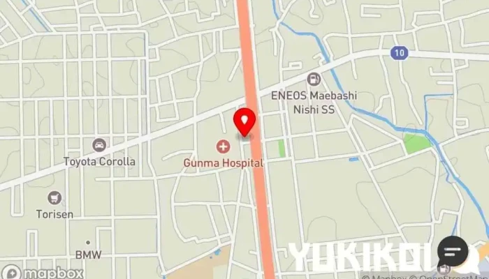 の地図 レストランパンプキン イタリア料理店 で 前橋市