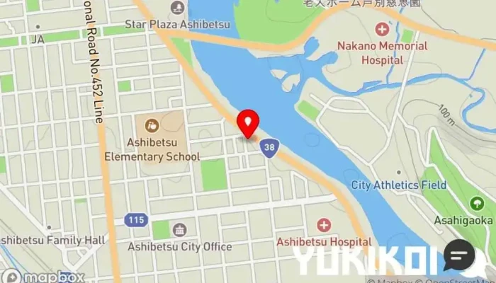 の地図 レストランポロ1986 洋食レストラン で 芦別市
