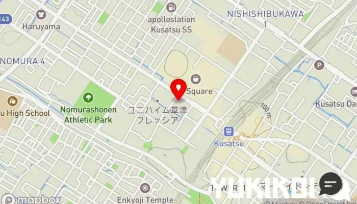 の地図 レストランリヴィエール 洋食レストラン で 草津市
