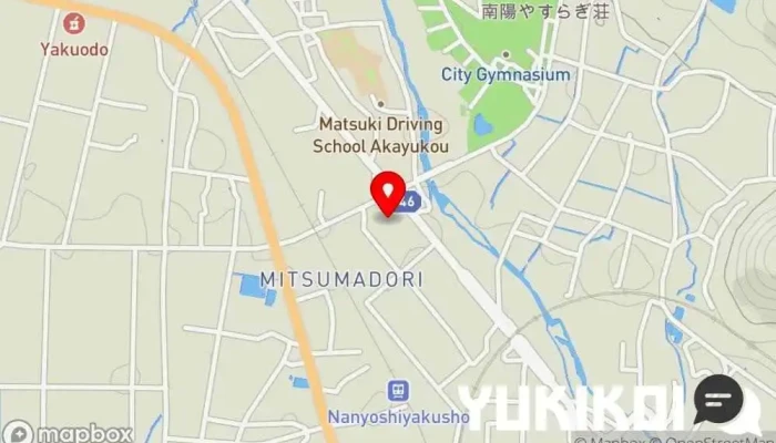 の地図 レストラン味処四季彩・渡部鯉店 レストラン, 和食店 で 南陽市