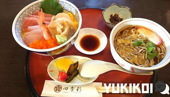 レストラン味処四季彩渡部鯉店 蕎麦 - 南陽市