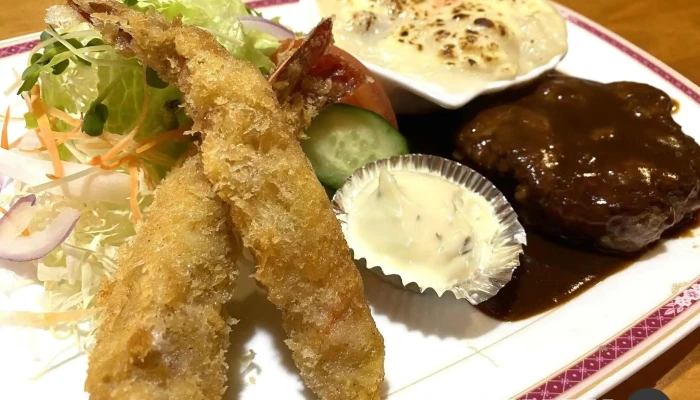 レストラン萩 -  エビフライ - 本宮市